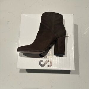 Schutz Brown Suede Ankle Boots